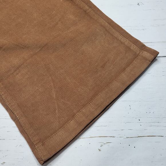 Madewell Wide Leg Corduroy Pants Tan Brown High Rise Full Length Stretch 27 - Picture 9 of 12